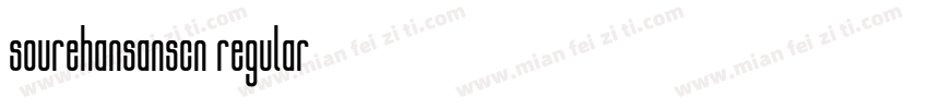 sourehansanscn regular字体转换